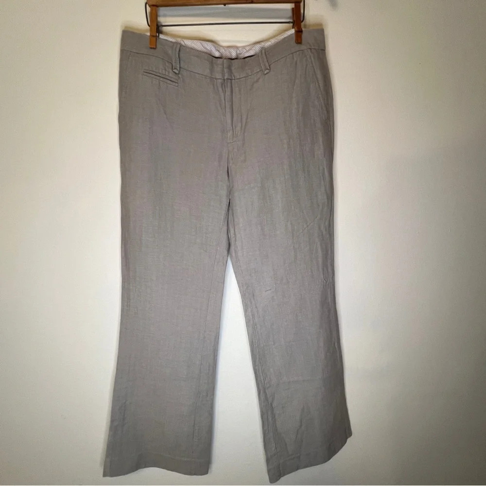 GAP Hip Slung fit Light Linen Khaki Beige Pants - Picture 1 of 16